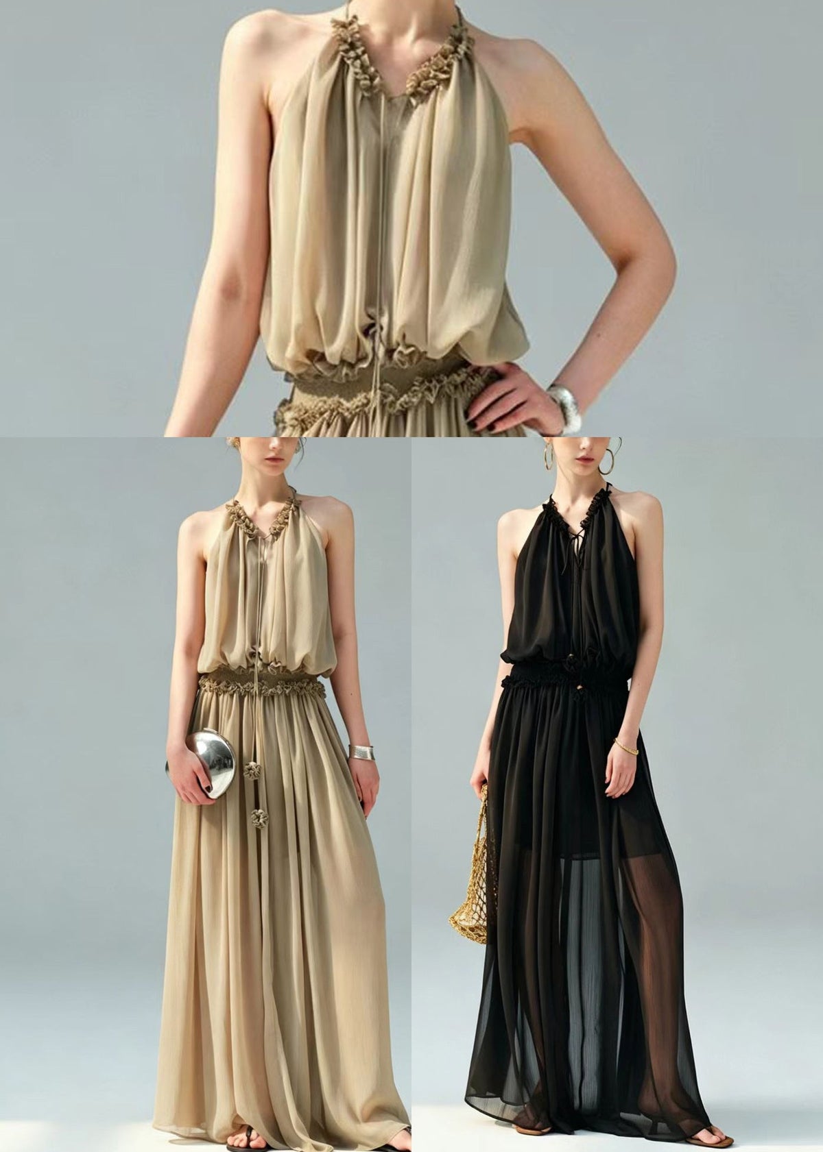 Dames Jurk Koude Schouder Zomerstijl Met Elastische Taille 4