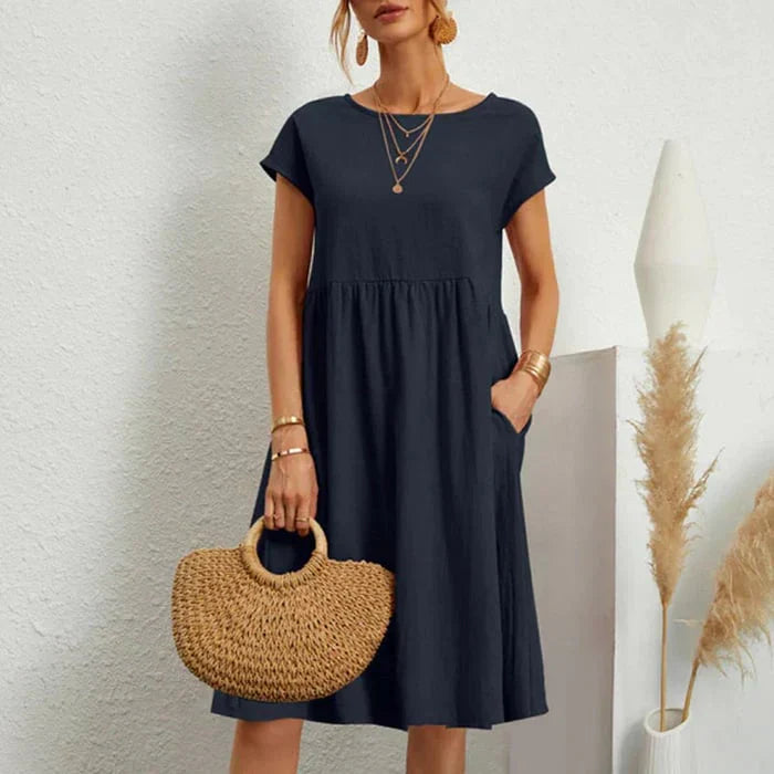 Dames Jurk Met Ronde Halslijn 8