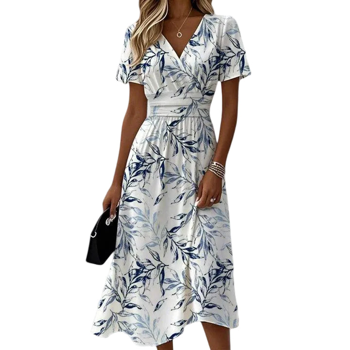 Dames Jurk Overslagstijl Casual Zomerjurk 0