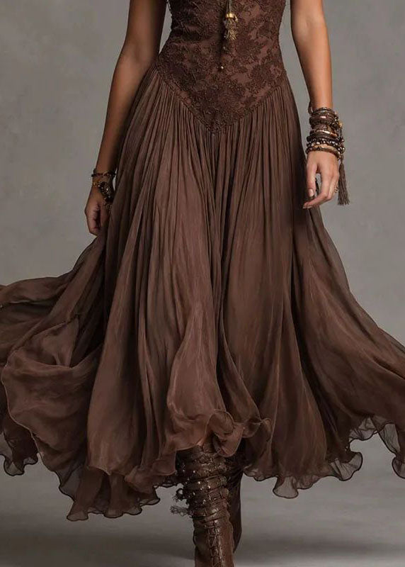 Dames Jurk Patchwork Kant Spaghettibandjes Zomerstijl 4