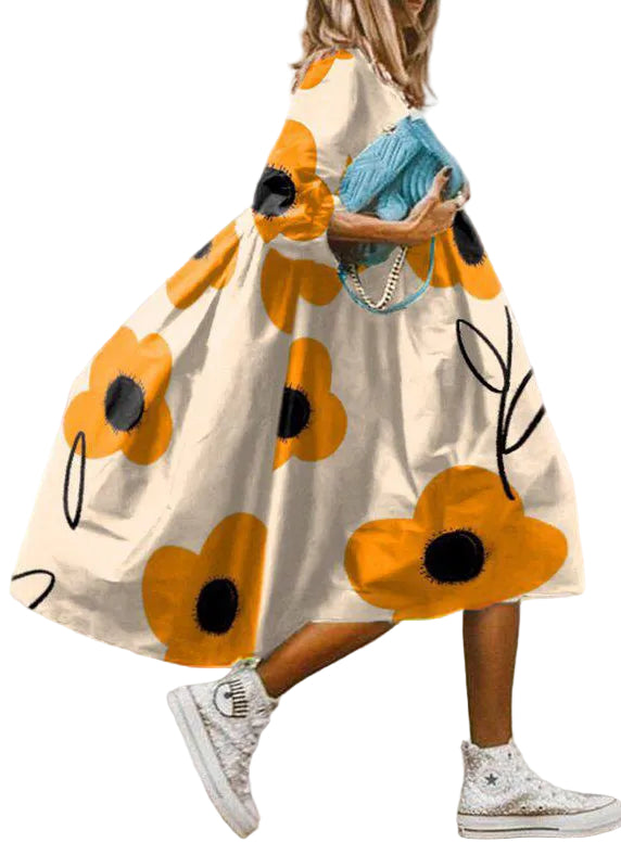 Dames Jurk Print Chiffon Oversized Zomerstijl 0