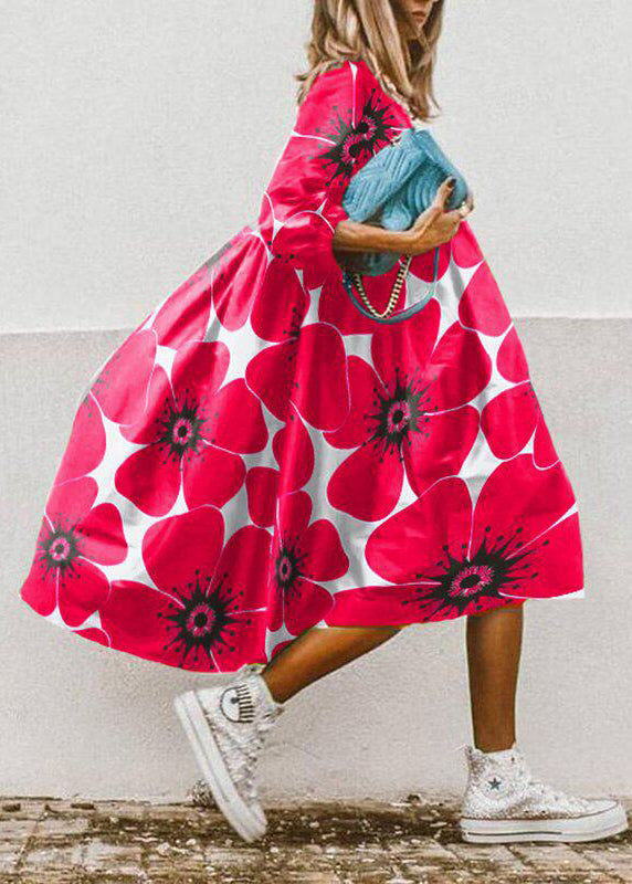 Dames Jurk Print Chiffon Oversized Zomerstijl 1