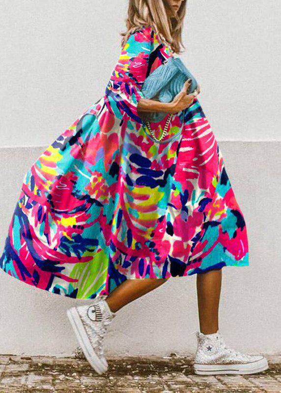 Dames Jurk Print Chiffon Oversized Zomerstijl 3