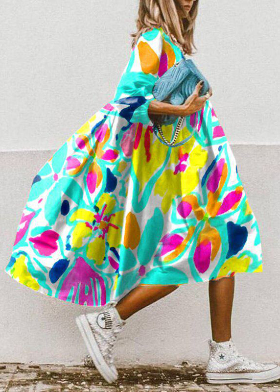 Dames Jurk Print Chiffon Oversized Zomerstijl 4