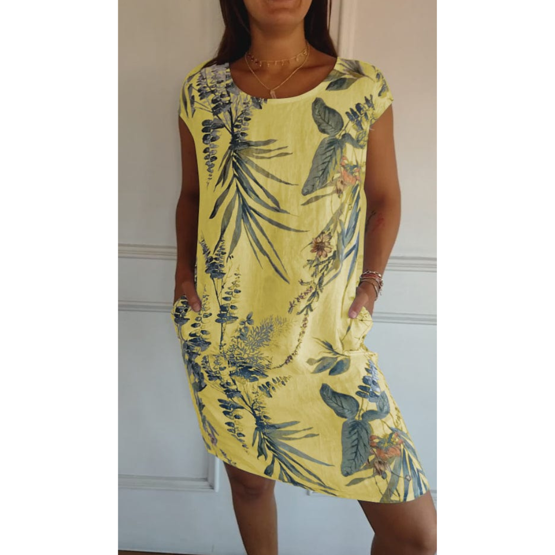 Dames Jurk Ronde Halslijn Ademend Casual Zomerjurk 5