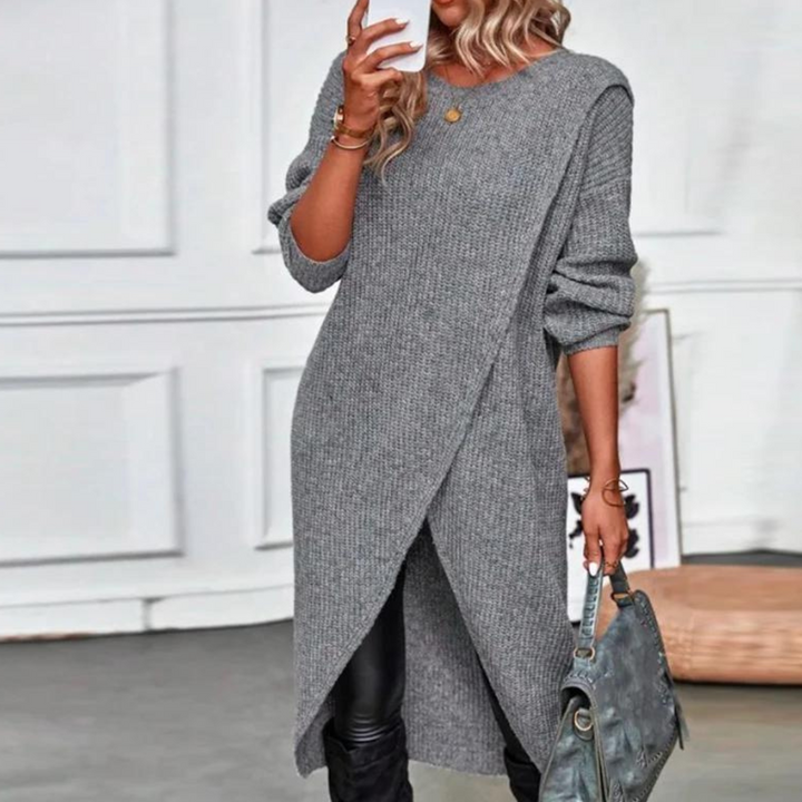 Dames Jurk Sweaterdress Luxe Stijl Met Lange Mouwen 1