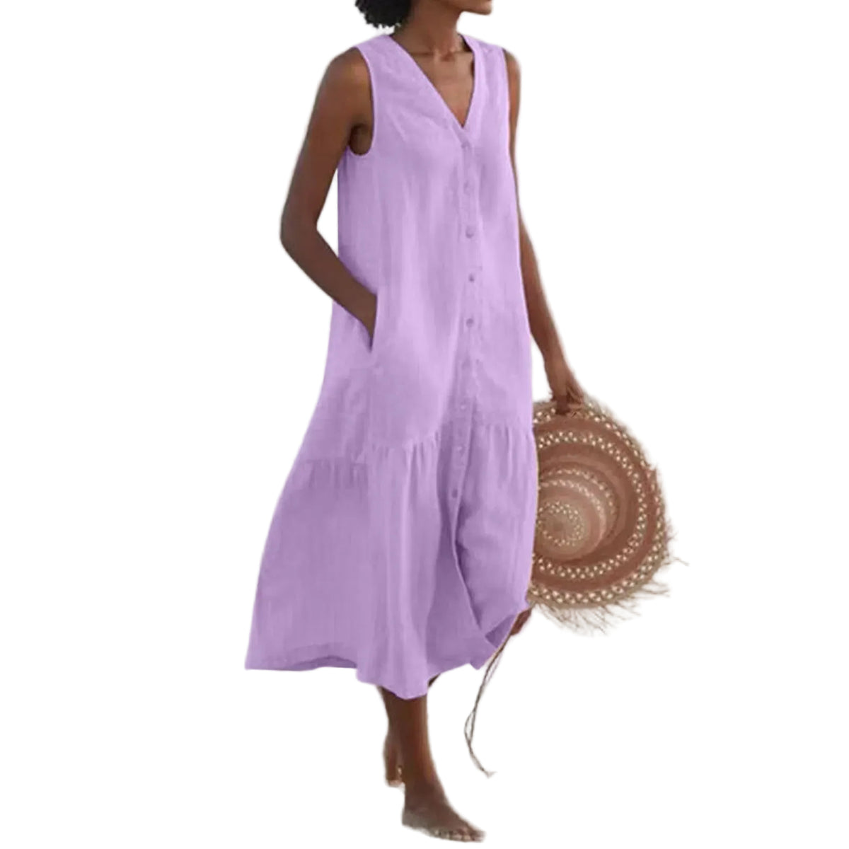 Dames Jurk V-hals Casual Stijl voor Jurken Dames 5