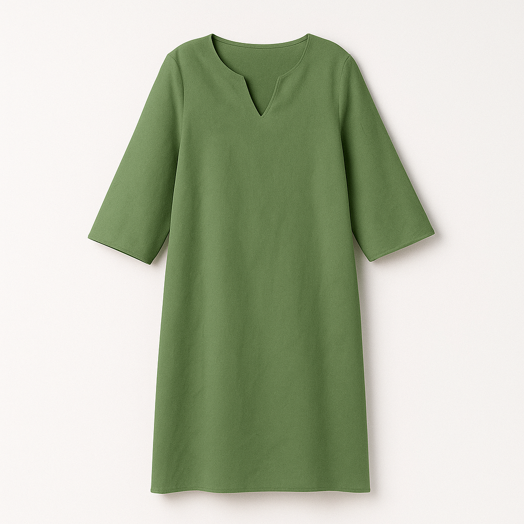 Dames Jurk V-hals Stijlvol voor Herfst en Winter 1