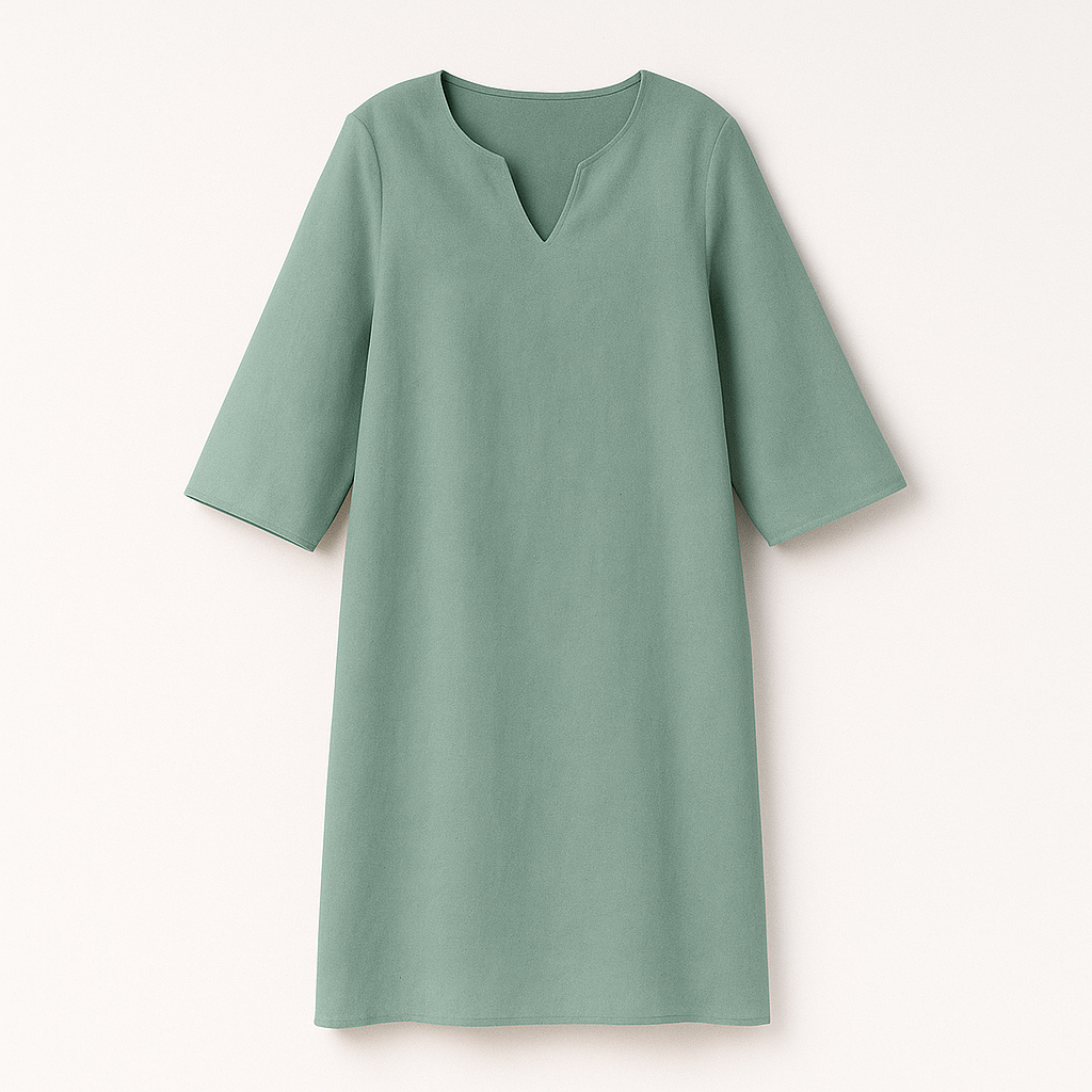 Dames Jurk V-hals Stijlvol voor Herfst en Winter 2