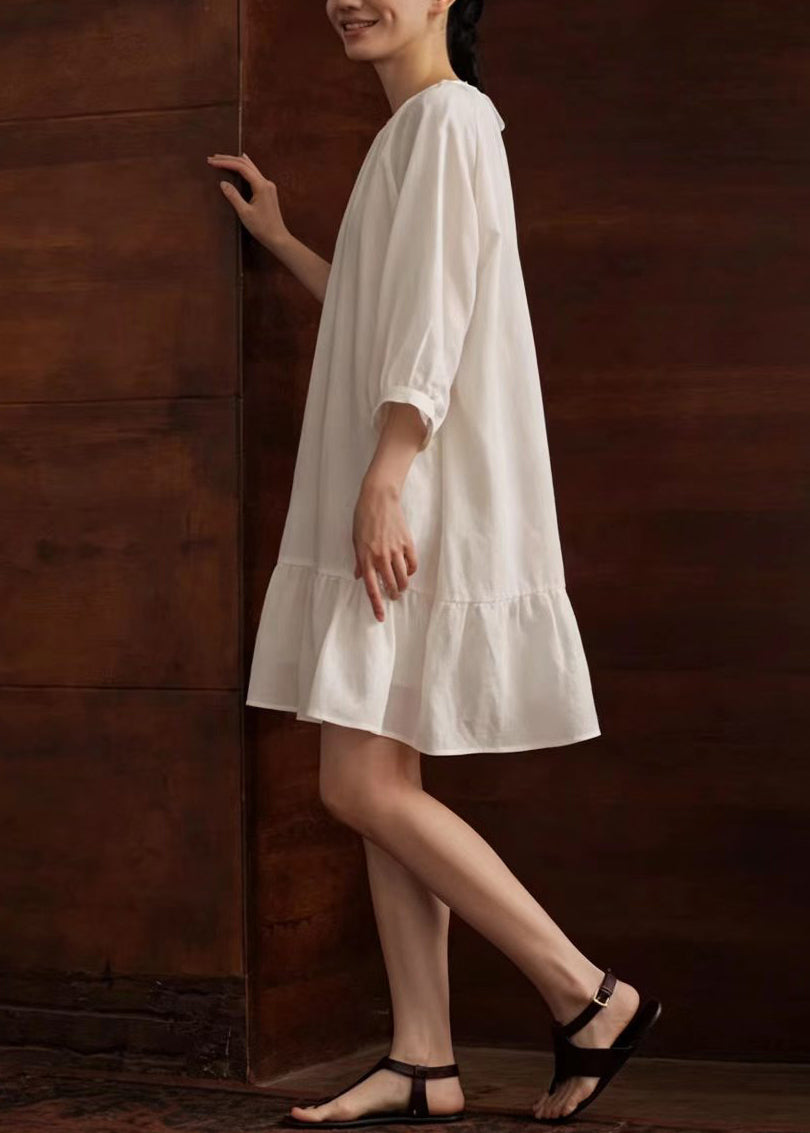 Dames Jurk V-hals met Veters Zomerse Stijl 4