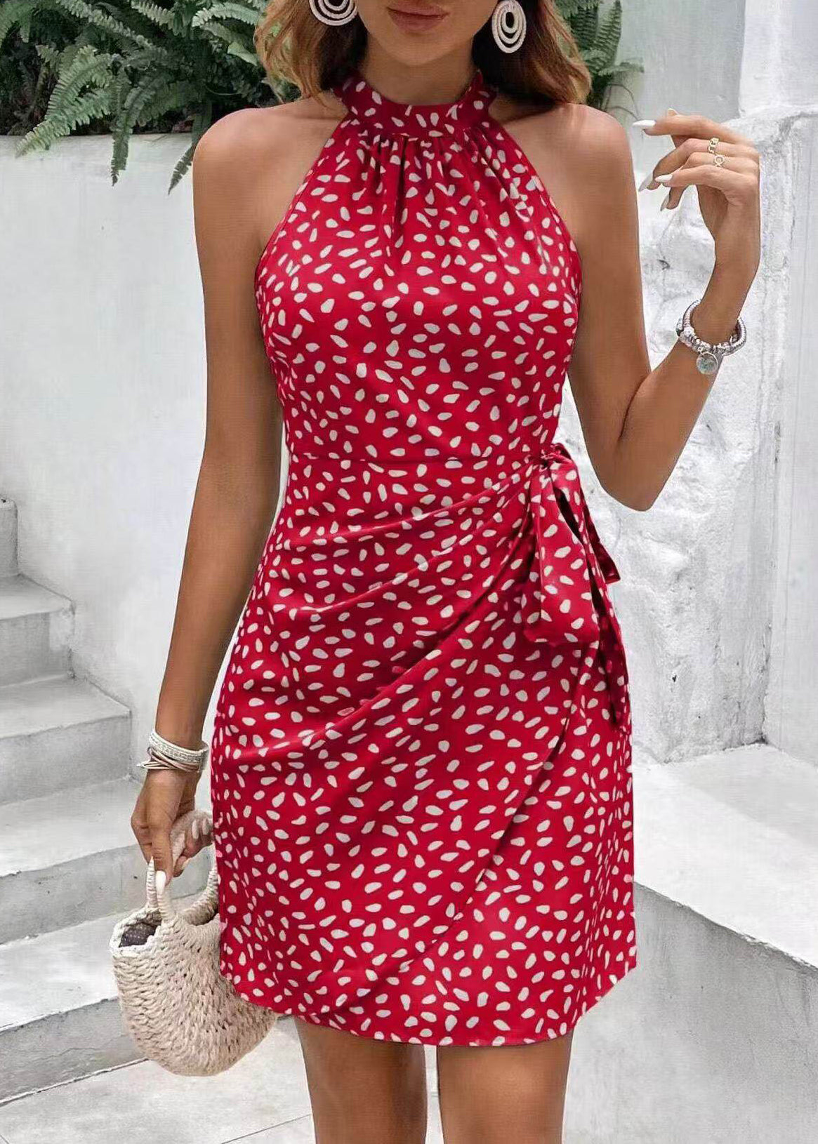 Dames Jurk Vakantie Chiffon Met Print 1