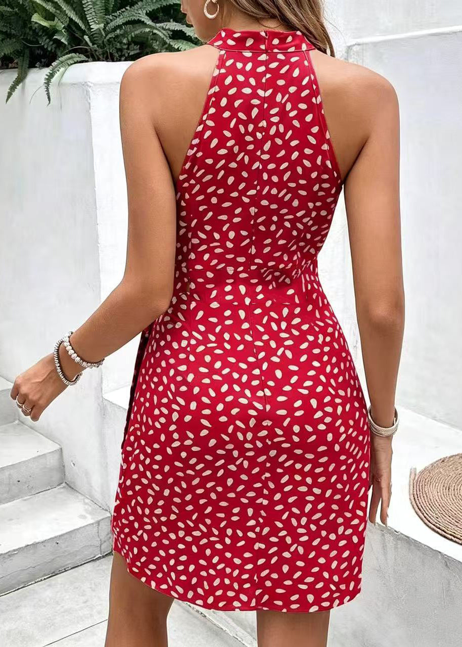 Dames Jurk Vakantie Chiffon Met Print 3