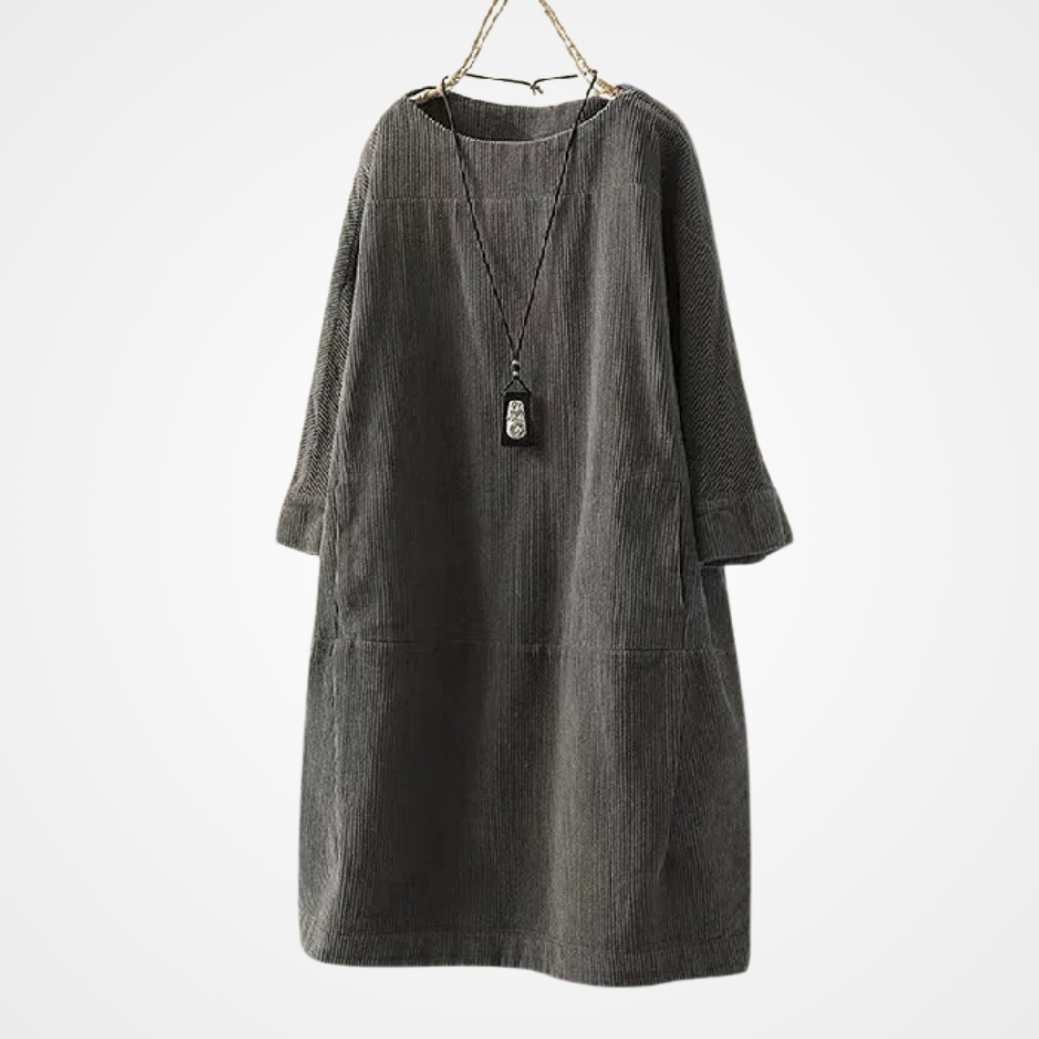 Dames Jurk Vintage Stijl Met Ronde Halslijn 6