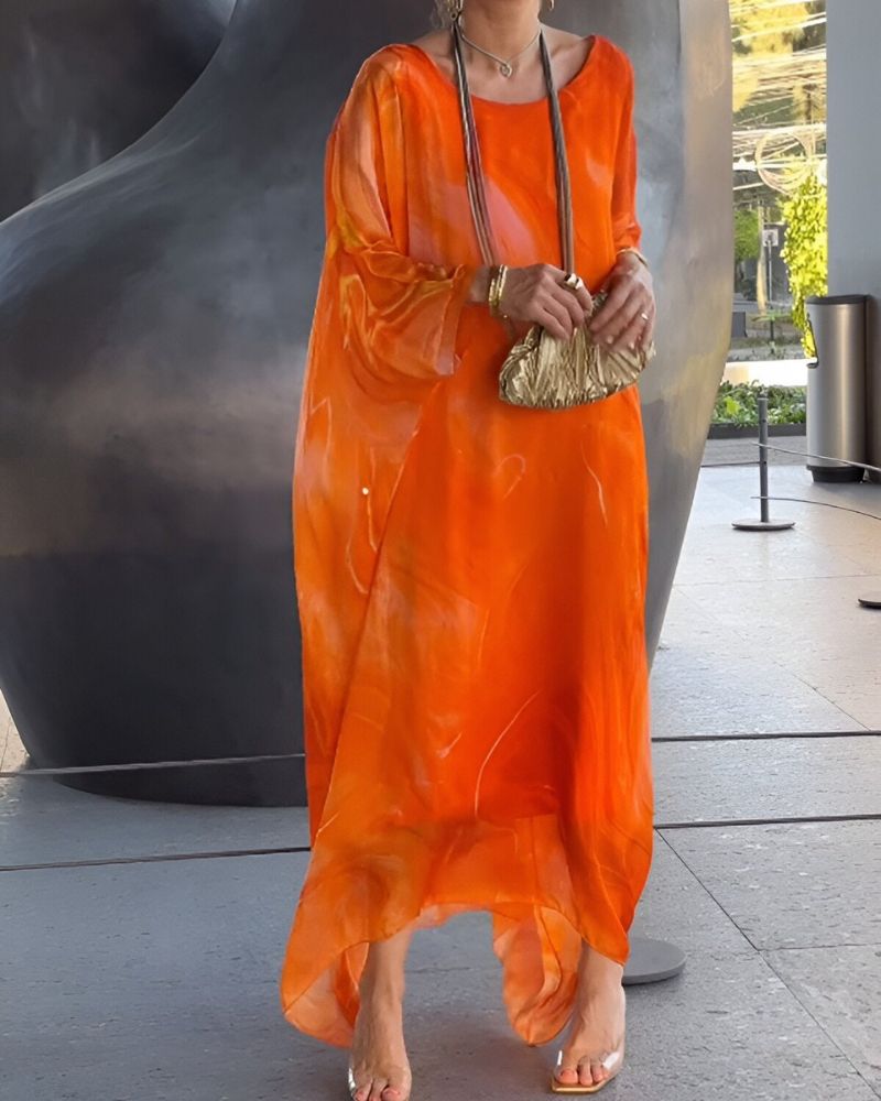 Dames Jurk Vloeiend Silhouet Casual Zomerjurk 5