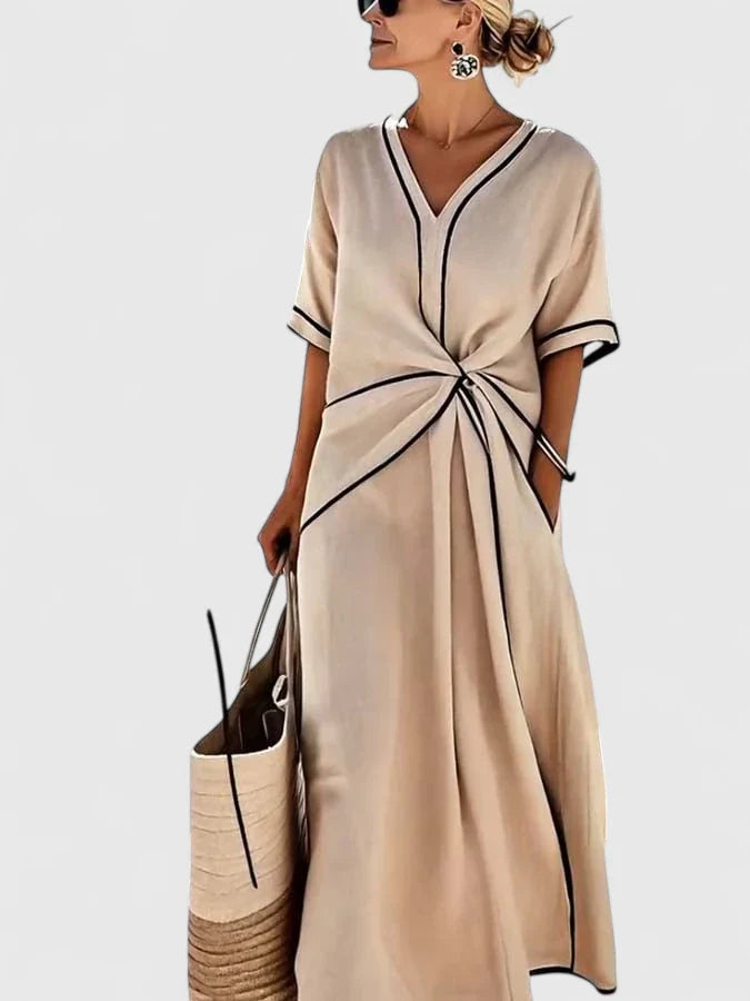 Dames Jurk Zomerstijl Met Verticale Strepen Voor Casual Look 3
