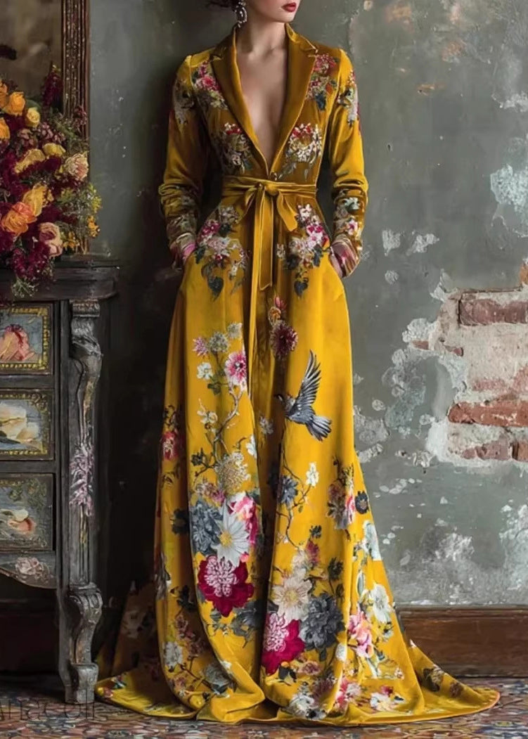 Dames Jurk met Peter Pan Kraag en Patchwork Print 4