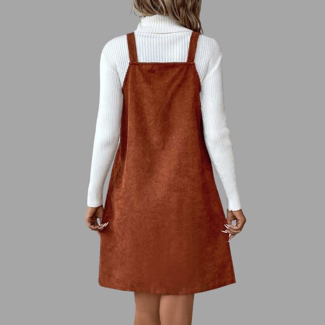 Dames Jurk met V-hals en Knoopdetails 5