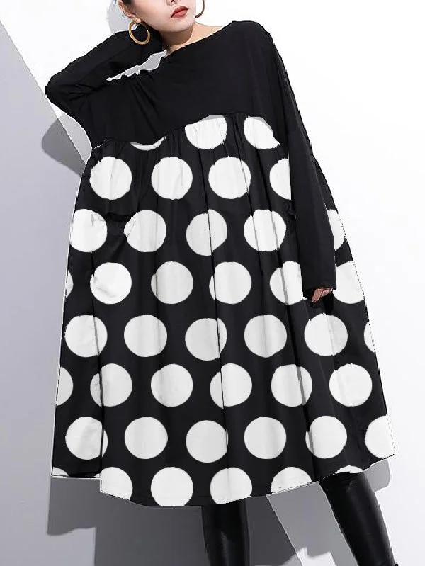 Dames Katoenen Shift Jurk Hoge Taille Met Patchwork Design 10