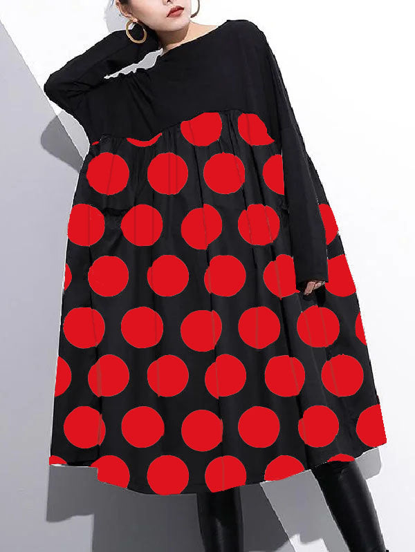 Dames Katoenen Shift Jurk Hoge Taille Met Patchwork Design 3