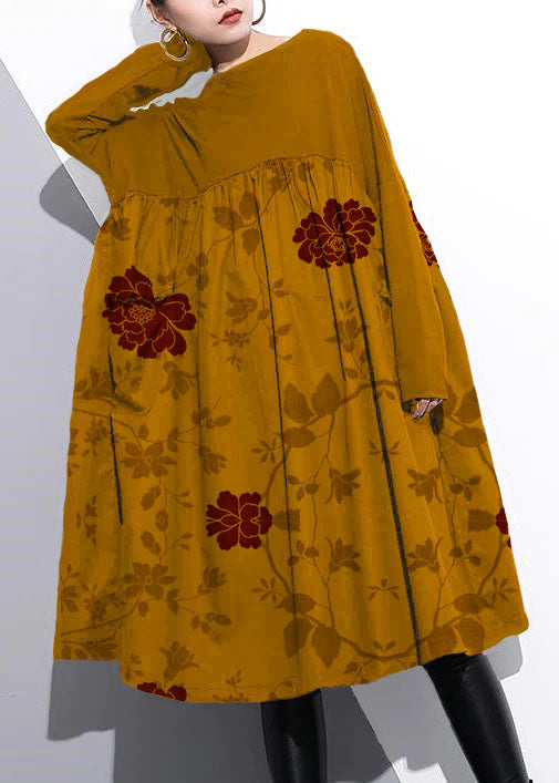 Dames Katoenen Shift Jurk Hoge Taille Met Patchwork Design 7