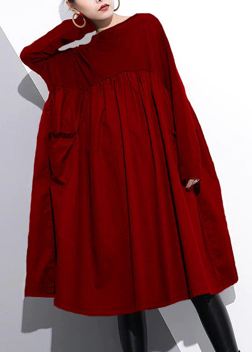 Dames Katoenen Shift Jurk Hoge Taille Met Patchwork Design 8