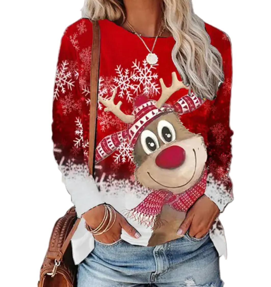 Dames Kersttrui Feestelijk Ontwerp voor Winterse Gelegenheden 0
