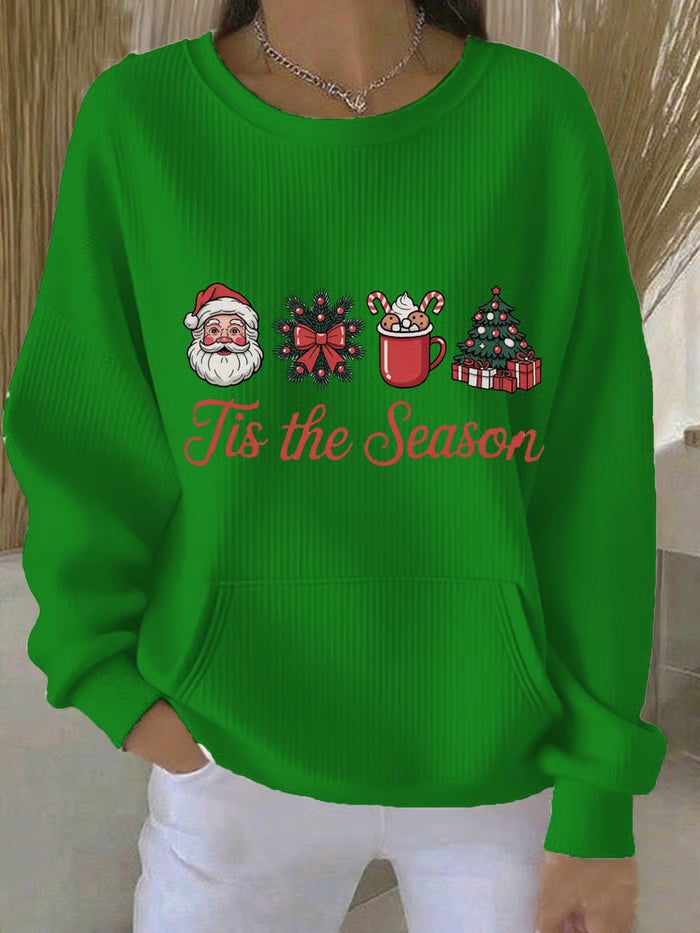 Dames Kersttrui met Kerstboomprint 1