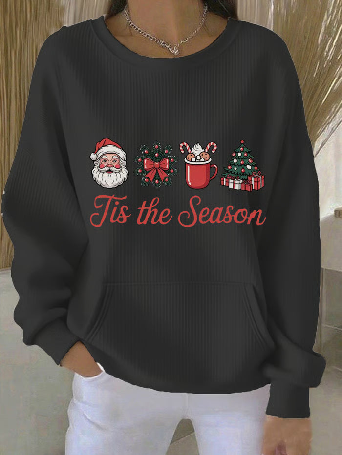 Dames Kersttrui met Kerstboomprint 2