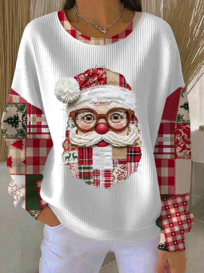 Dames Kersttrui met Kerstmanmotief 0