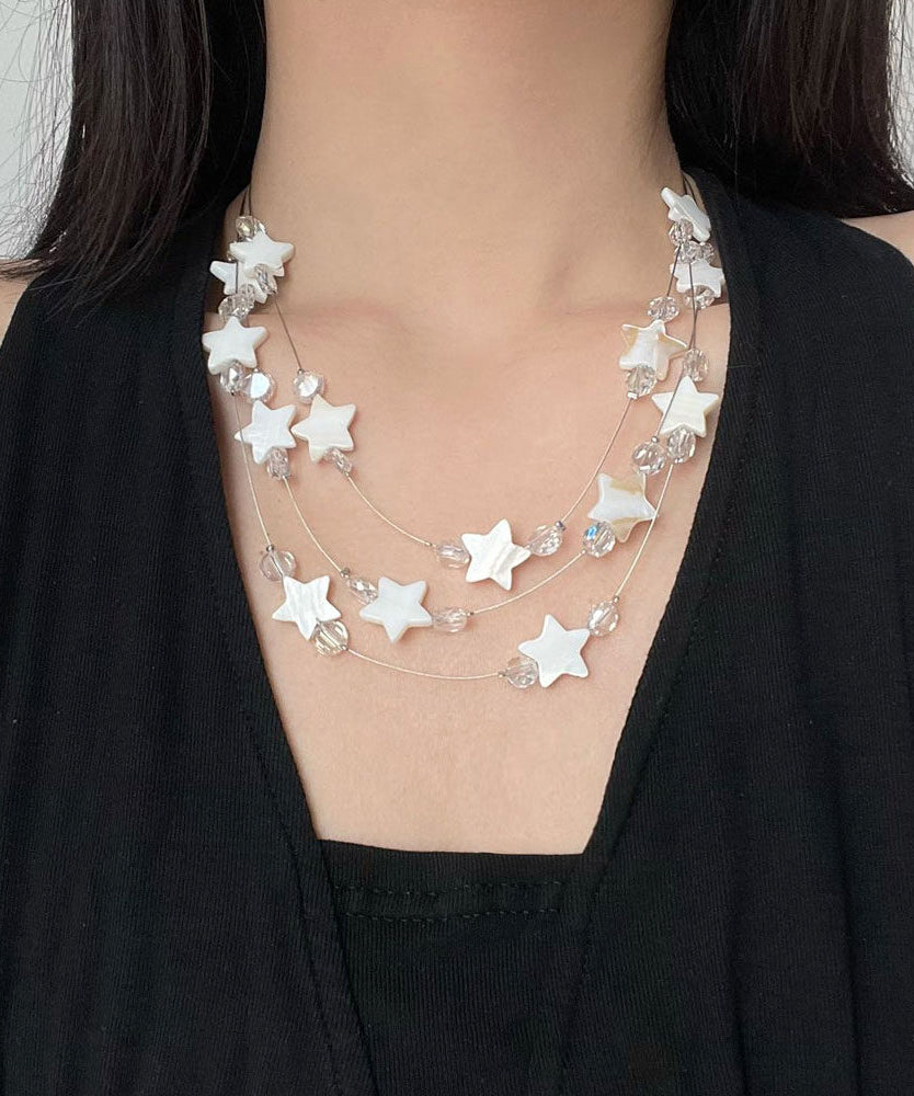 Dames Ketting Boheemse Meerdere Lagen Met Ster- en Schelpdetails 0