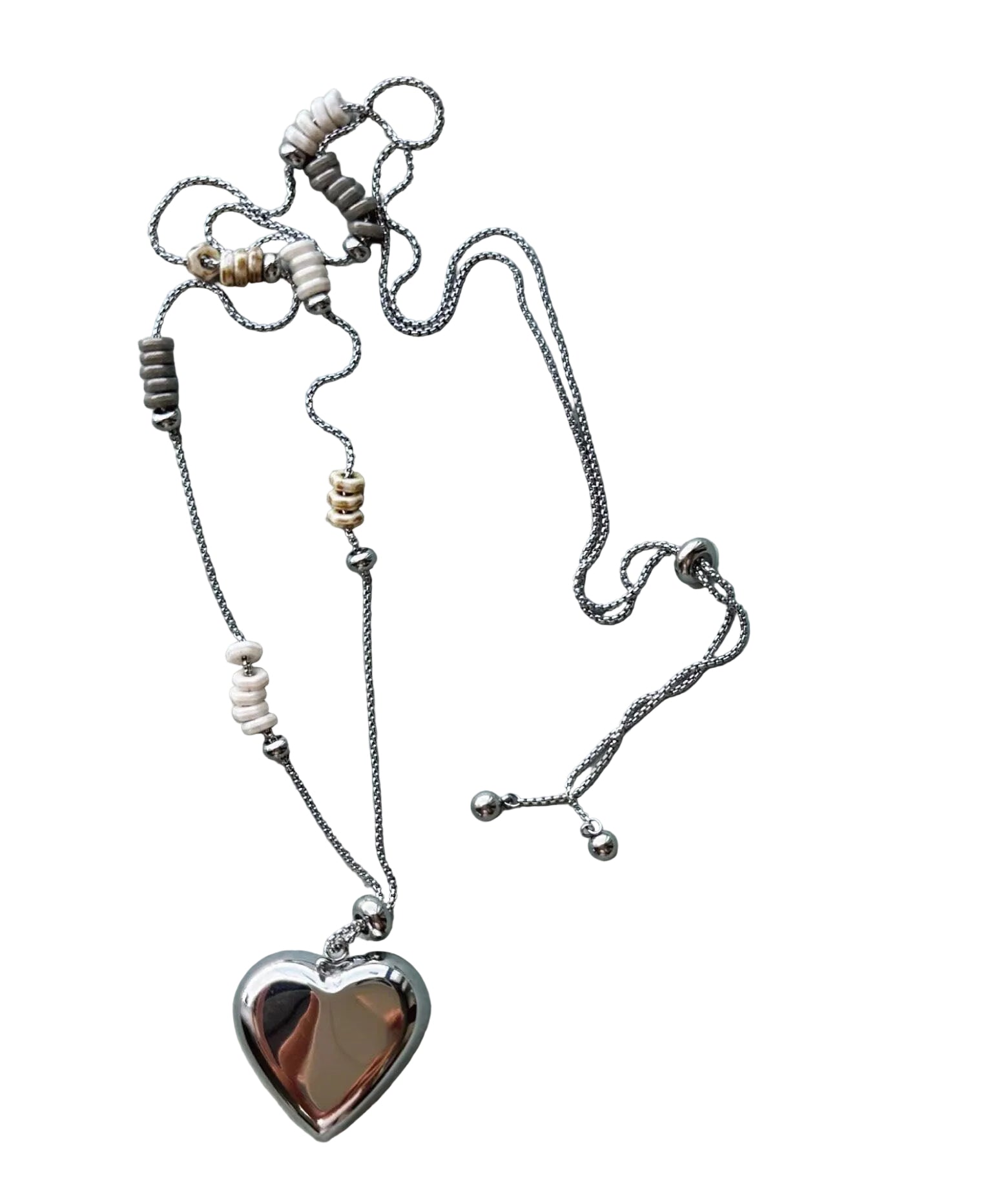 Dames Ketting Lange Boheemse Liefdeshart Hanger 0
