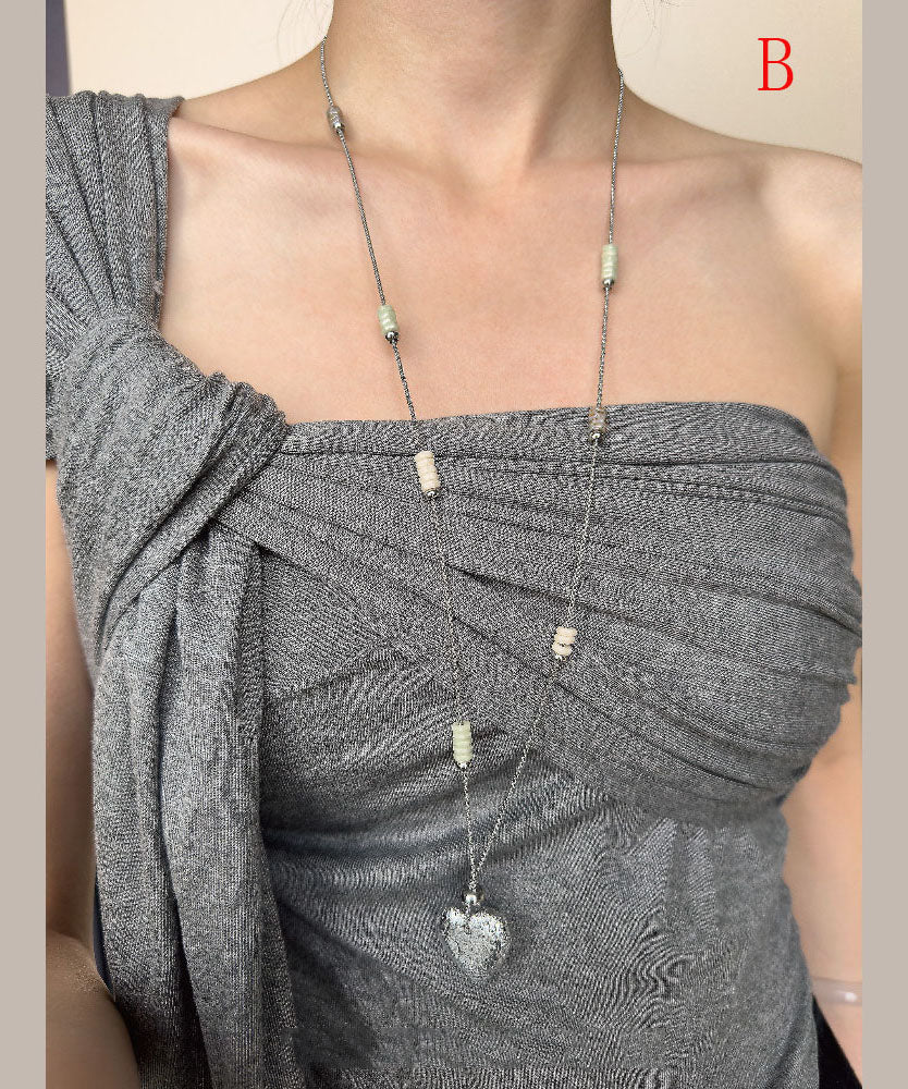 Dames Ketting Lange Boheemse Liefdeshart Hanger 1