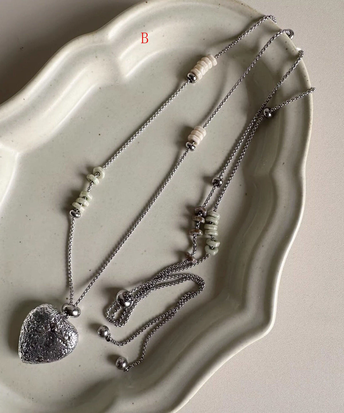Dames Ketting Lange Boheemse Liefdeshart Hanger 2