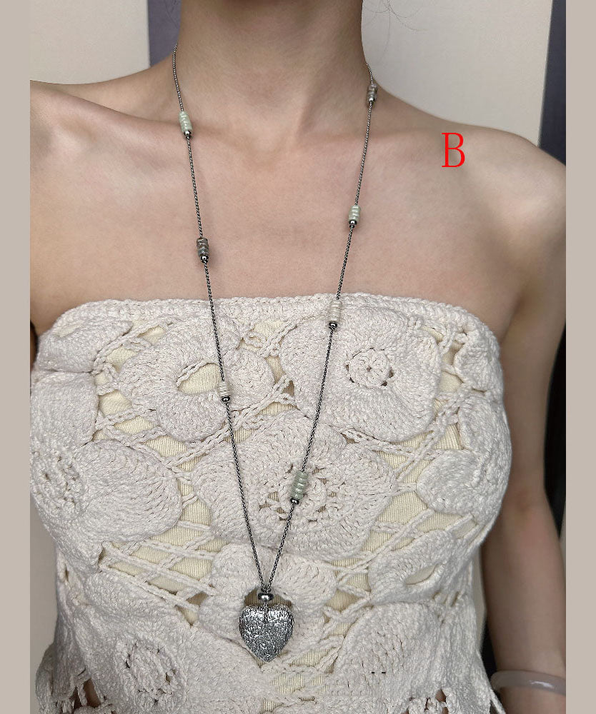 Dames Ketting Lange Boheemse Liefdeshart Hanger 3