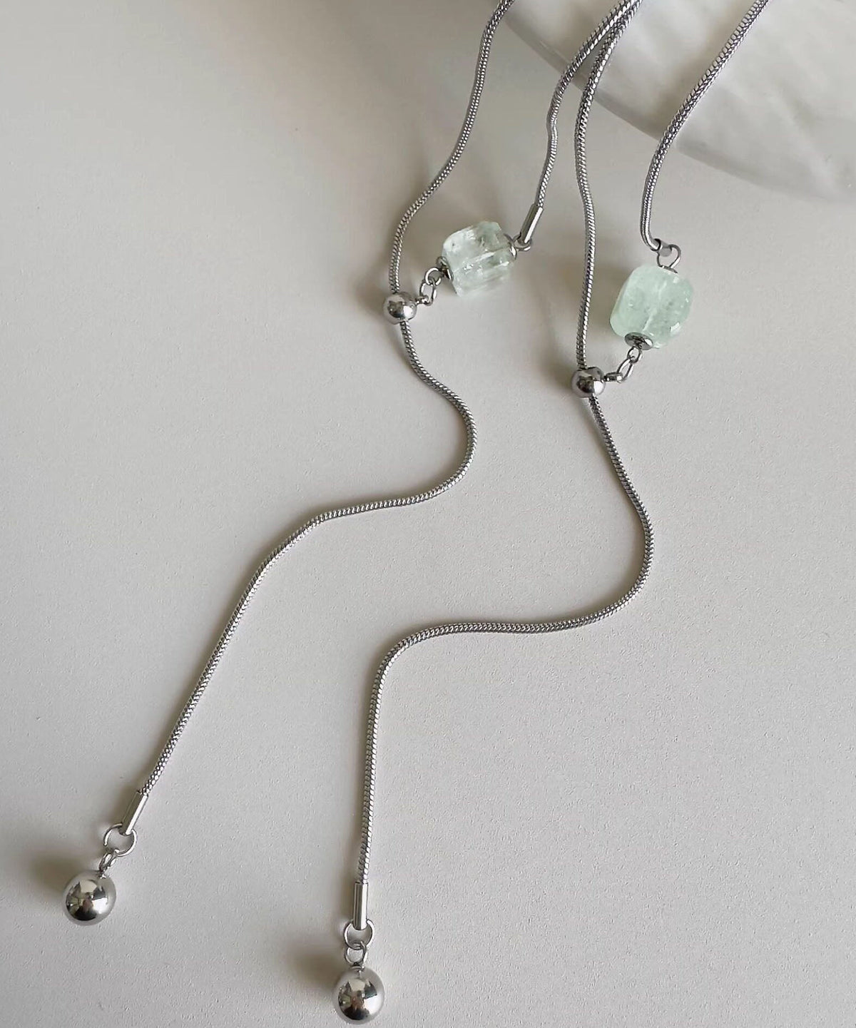 Dames Ketting Met Kristal En Natuursteen Stijlvol Design 2