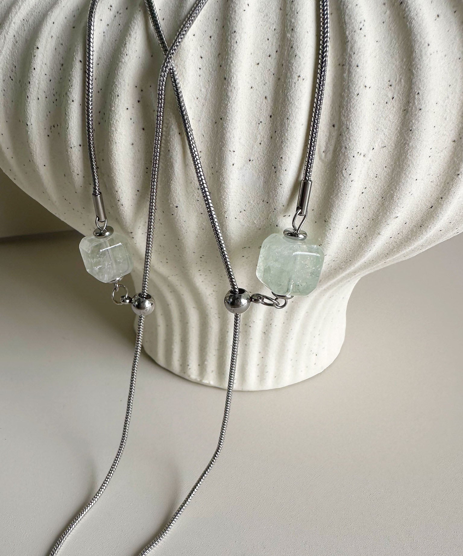 Dames Ketting Met Kristal En Natuursteen Stijlvol Design 3