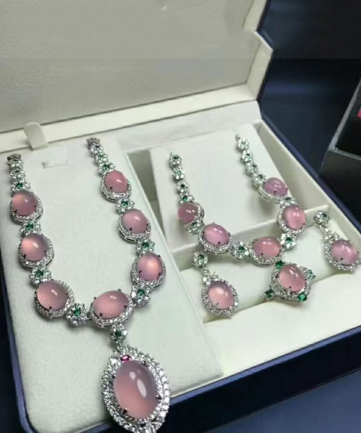 Dames Ketting Set Vierdelig Met Zirkoon Accent 0