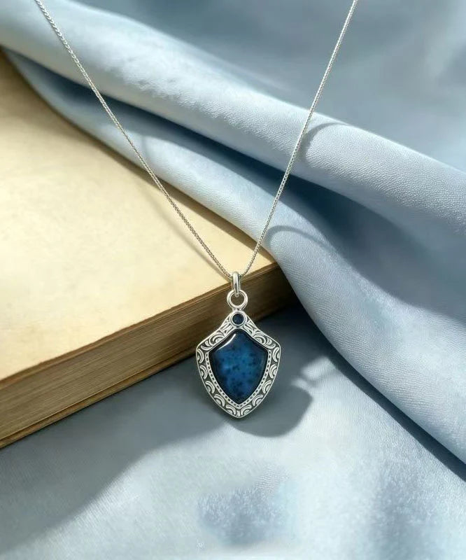 Dames Ketting met Hanger Blauw en Zirkonia Accent 2