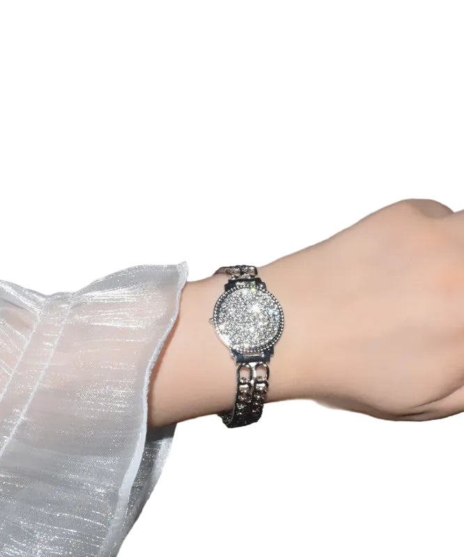 Dames Kettingarmband Uitgehold Met Metalen Zirkoon Details 0