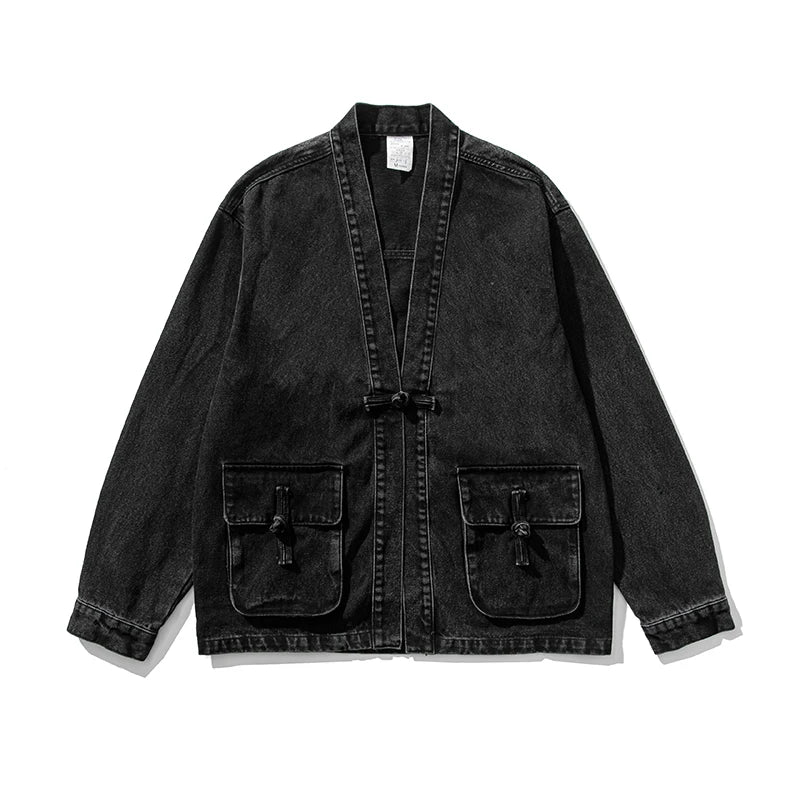 Dames Kimono Denim Vintage Stijl 1