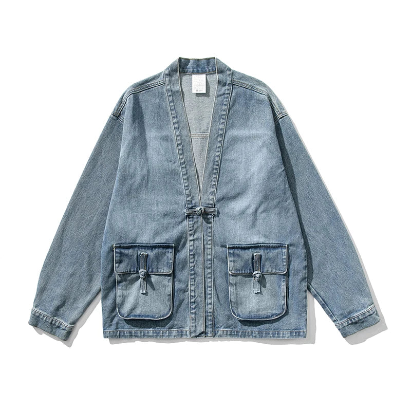Dames Kimono Denim Vintage Stijl 2