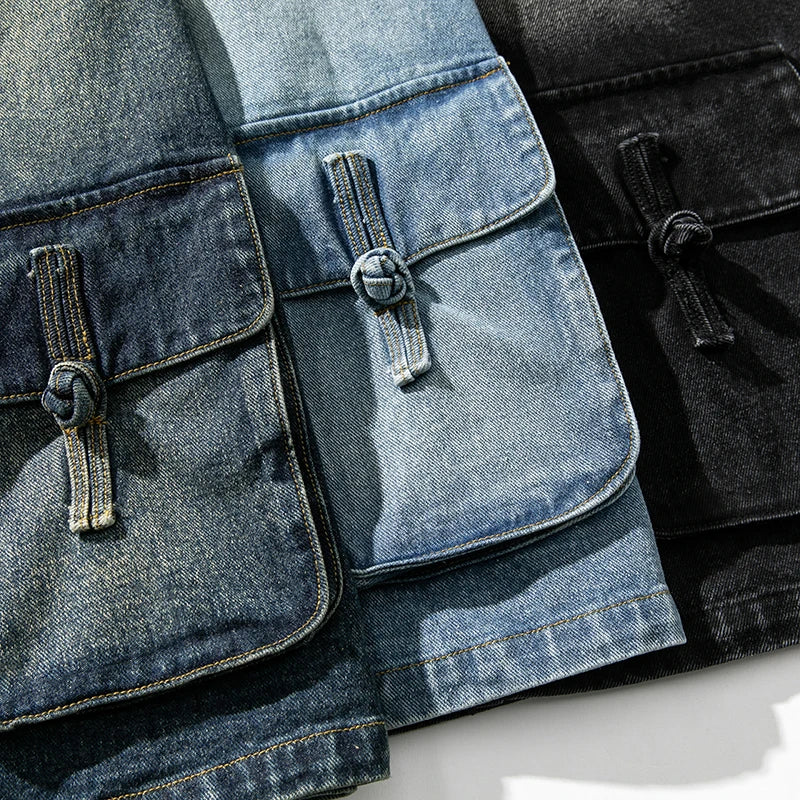 Dames Kimono Denim Vintage Stijl 3
