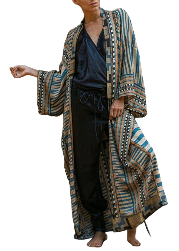 Dames Kimonojas Lange Mouwen Geometrisch Print 0
