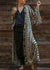 Dames Kimonojas Lange Mouwen Geometrisch Print 1