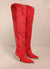 Dames Knie Hoge Western Boots Leer 2