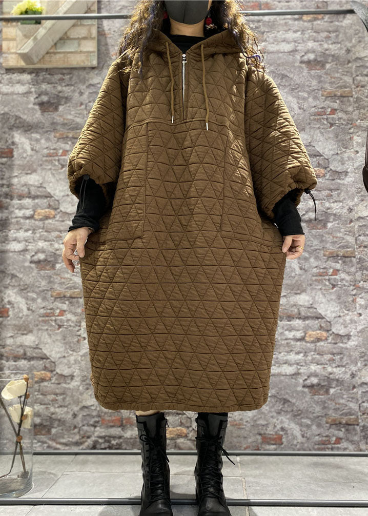 Dames Koffiejurk met Trekkoord en Casual Stijl 3