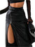 Dames Kokerrok Hoge Taille PU-Leren Stijl Chic en Comfortabel 0