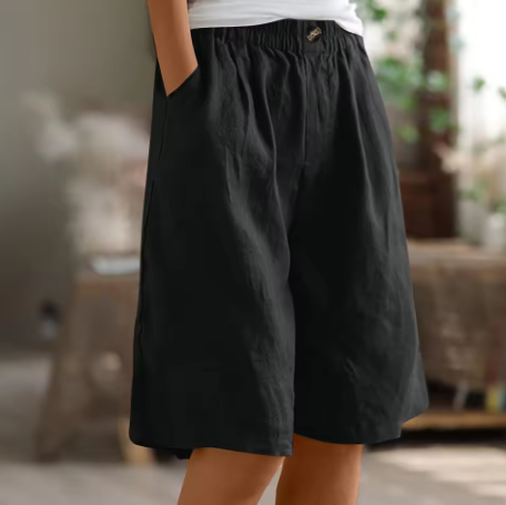 Dames Korte Broek Casual Met Elastische Tailleband 11