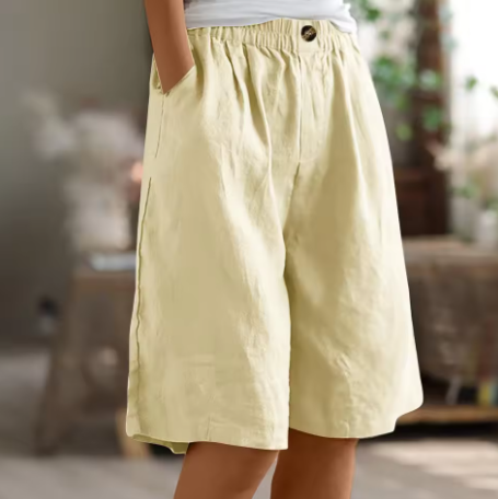 Dames Korte Broek Casual Met Elastische Tailleband 2