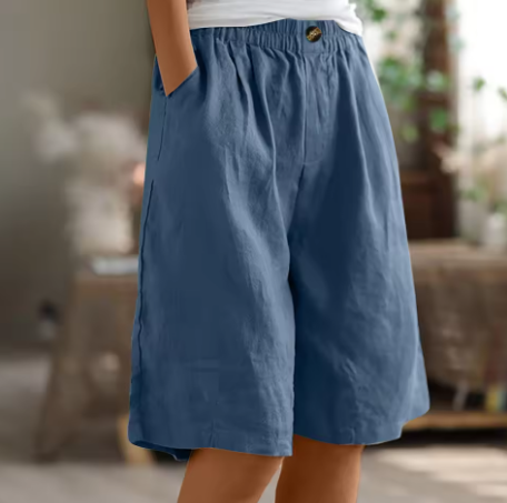 Dames Korte Broek Casual Met Elastische Tailleband 3